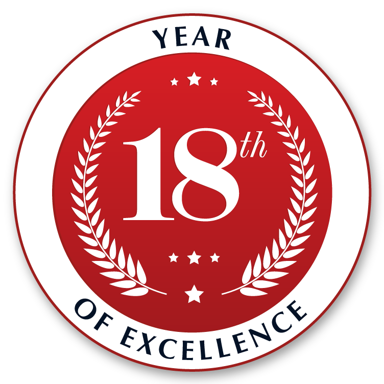 18 year anniversary badge